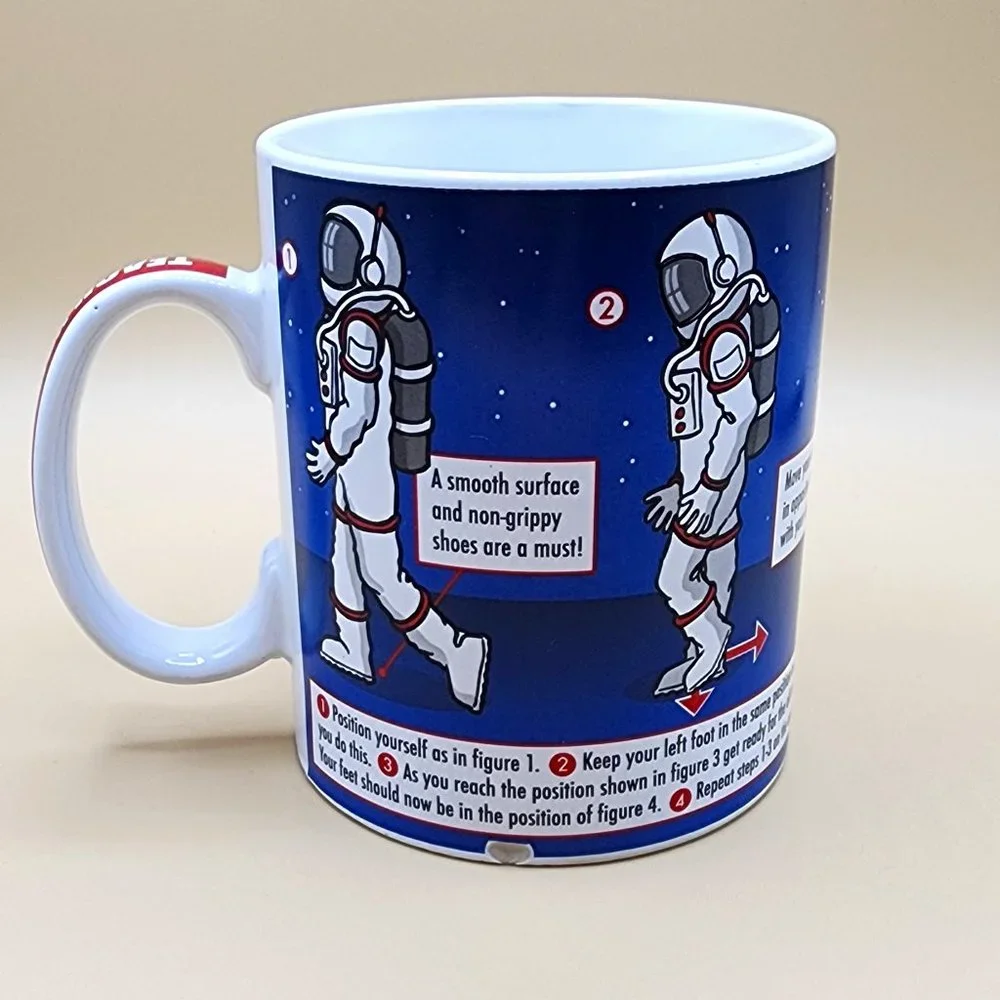 Moonwalk Astronaut Michael Jackson Learn to Dance Coffee Mug Vintage Ginger Fox